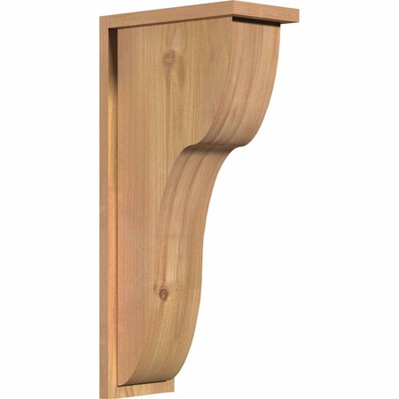 Ekena Millwork Carmel Smooth Corbel w/Backplate, Western Red Cedar, 7 1/2"W x 14"D x 30"H COR08X14X30CAR01SWR